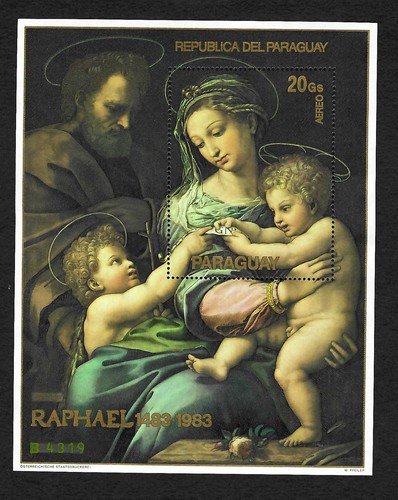 Paraguay 1983 raffaello - paraguay:,