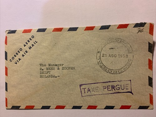 Paraguay lettera posta aerea